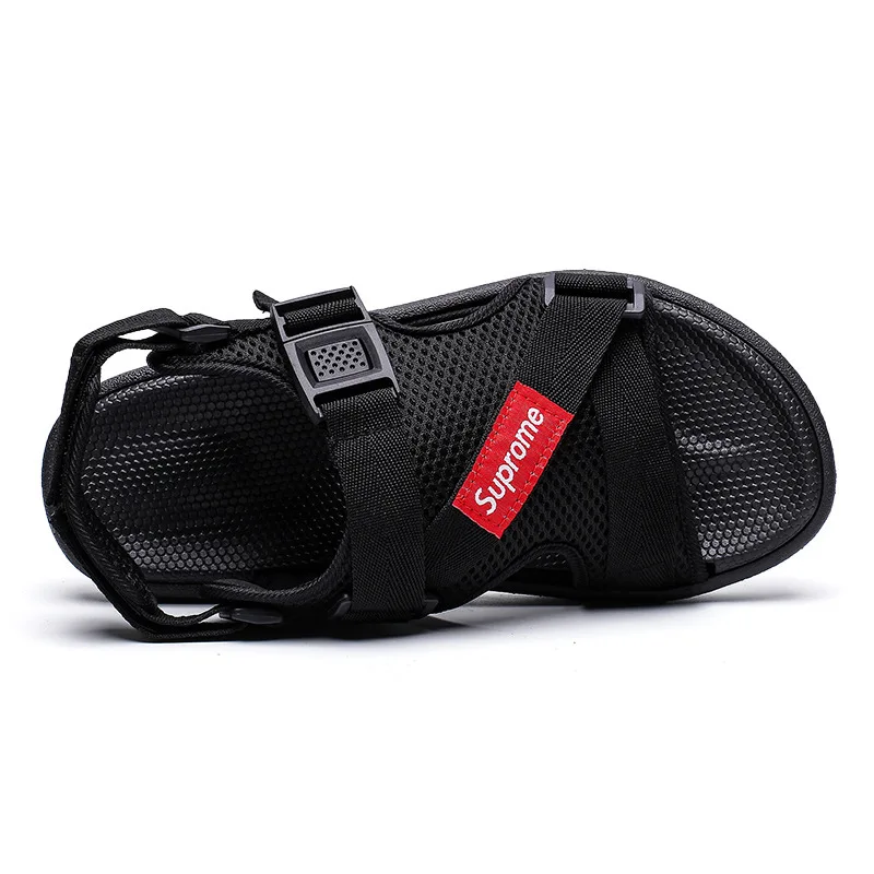 Сезон весна-лето; Лидер продаж; мужские сандалии; Уличная Повседневная дышащая обувь; Ультра-светильник; сандалии; Тапочки для пар; большие размеры
