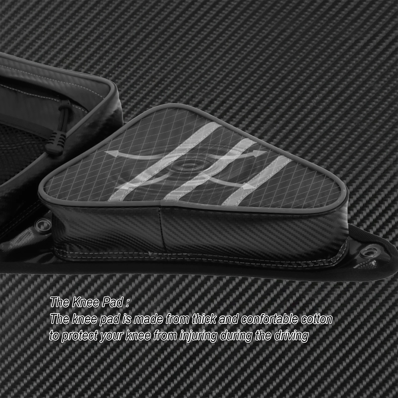 RZR XP 1000 900XC S900 2014-2018 용 폴라리스 용 UTV 용 검정색 승객 운전자 보관함 측면 도어 백 무릎 패드 왼쪽 및 오른쪽