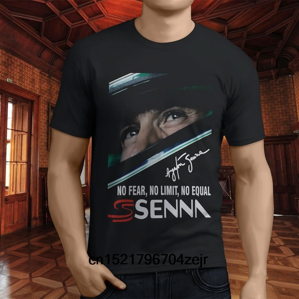 Men T shirt Fashion Popular Ayrton Senna World funny t-shirt novelty tshirt women |