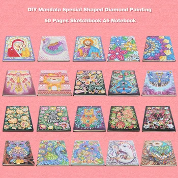 

Elaborate Manufacture Prolonged Durable Violin Embroidery 50 Pages A5 Drawing Book DIY Special Shaped Diamond Painting