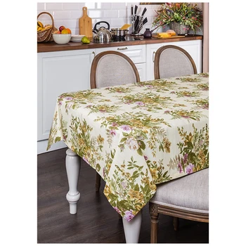 

Tablecloth 180 * 140cm. Flora , C / W 100%, Champagne