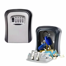 Outdoor Wall Mounted Security Keyless 4 Digital Combination Key Safe Lock Box Key Storage Safe password key box
