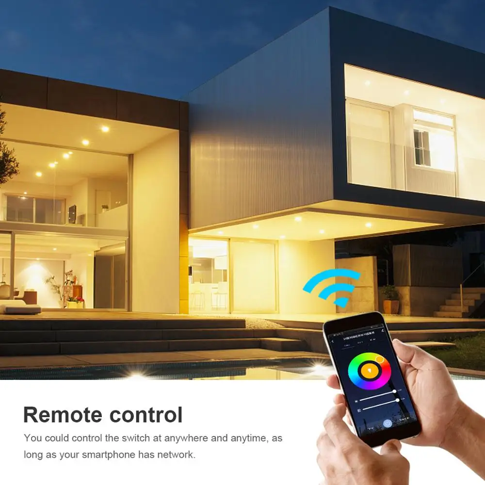 Smart LED Lamp WIFI Tuya Smart Life LED Smart Lamp Tape Voice Control RGB LED Strip Home lights Work With Alexa Google Home Assistant