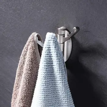 

Solid Metal Swivel Hook Heavy Duty Folding Swing Arm Triple Coat Hook Foldable Arms Towel/Clothes Hanger