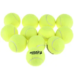 Теннисный мяч Regail, 12 шт., Высокоэластичный тренировочный мяч из натурального каучука, теннисный мяч для соревнований