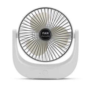 

6 Inch Portable Mini Desktop Electric Fan 3 Speed Adjustable Angle USB Charging Quite Personal Electric Fan