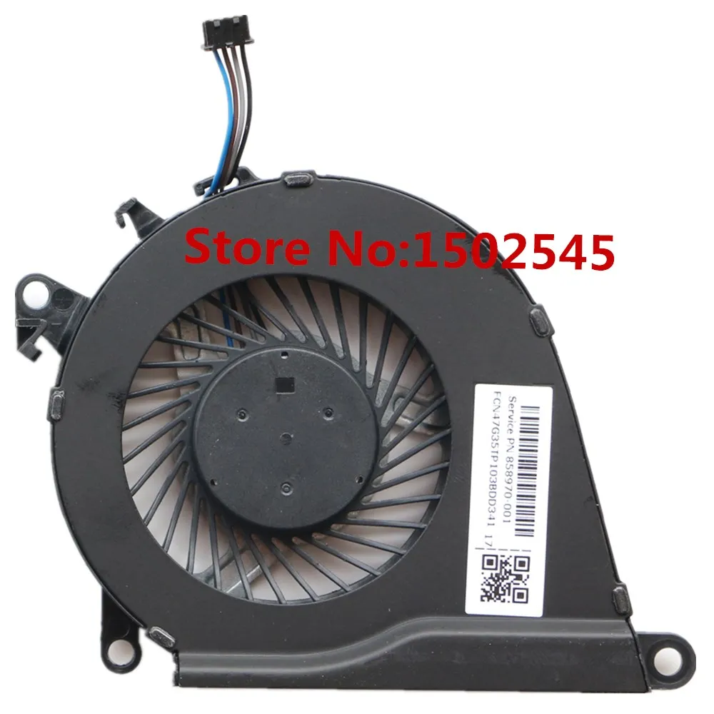 1PCS Ноутбук Процессор вентилятор охлаждения для HP 15-BC013TX 15-BC015TX 15-BC012TX 15-BC217TX 15-BC219TX левый и правый вентилятор 858970-001 аккумулятор большой емкости - Цвет: 1PCS