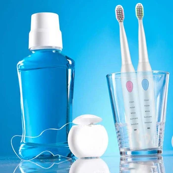 

5 Modes Electric Toothbrush USB Charge Rechargeable Tooth Brushes with 6 Pcs Replacement Heads Timer Brush