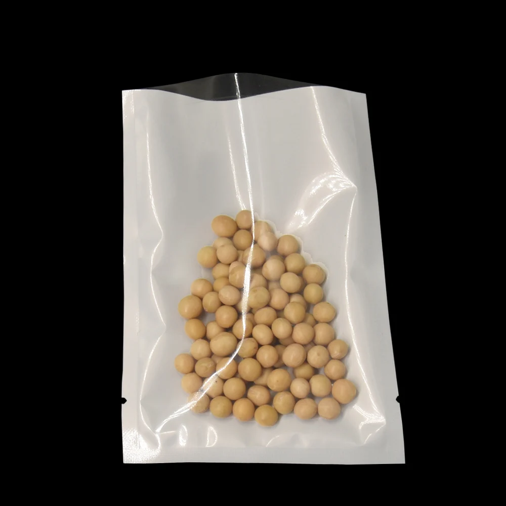 

Wholesale 1200Pcs White Clear Plastic Food Package Pouch 9x13cm Heat Seal Open Top Dried Food Snack Coffee Powder Storage Bags