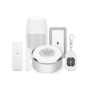 

Wireless Alarm Door and Window Infrared Alarm Alarm Intelligent Home Alarm 5 Piece Set Infrared Sensor Remote Doorbell