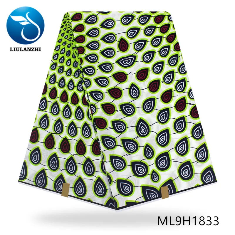 ML9H1833 LIULANZHI(6yards/lot) ankara wax fabrics veritable wax fabric New arrival african wax printing fabrics ML9H1820-ML9H1833 - Цвет: ML9H1833