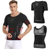 Mens Body Shaper Compression Shirts Abdomen Shapewear Tummy Slimming Sheath Gynecomastia Reducing Corset Waist Trainer Slim Tops ► Photo 1/6