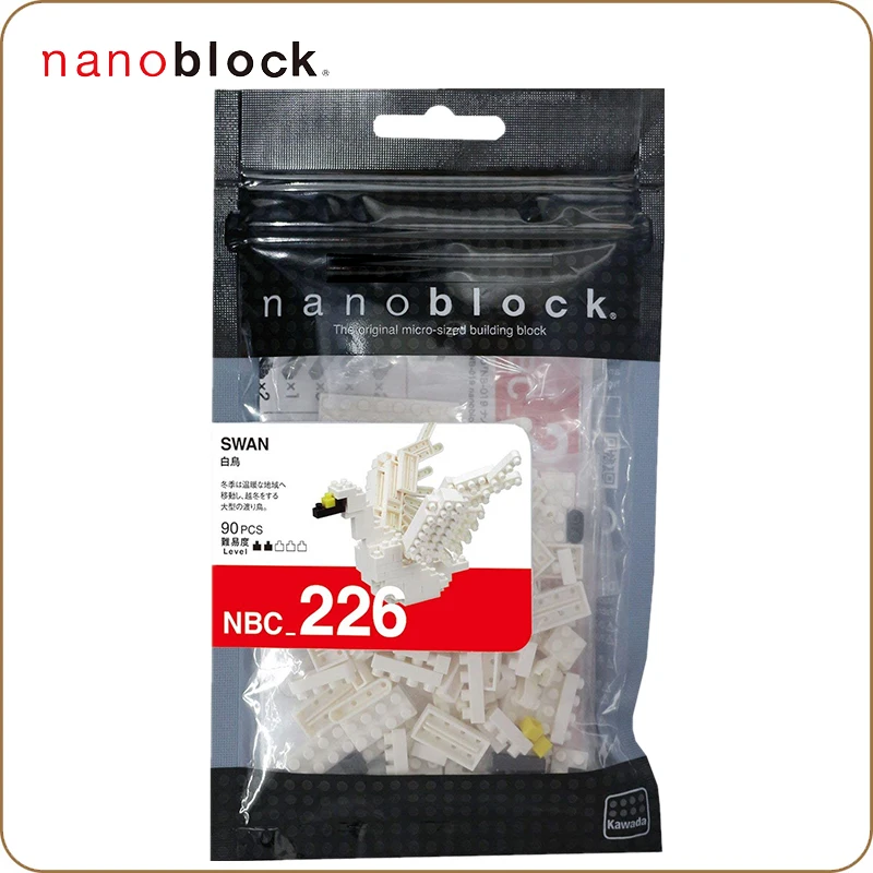 NANOBLOCK SWAN MINI BRICKS PUZZLE NANOBLOCK NBC_226 90 PIECES 
