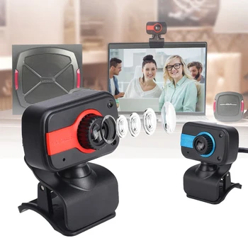 

Web Camera 360 Degree Hd 480p Webcam Web Cam Clip-on Digital Camcorder Usb With Microphone For Laptop Pc Computer Dropshipping