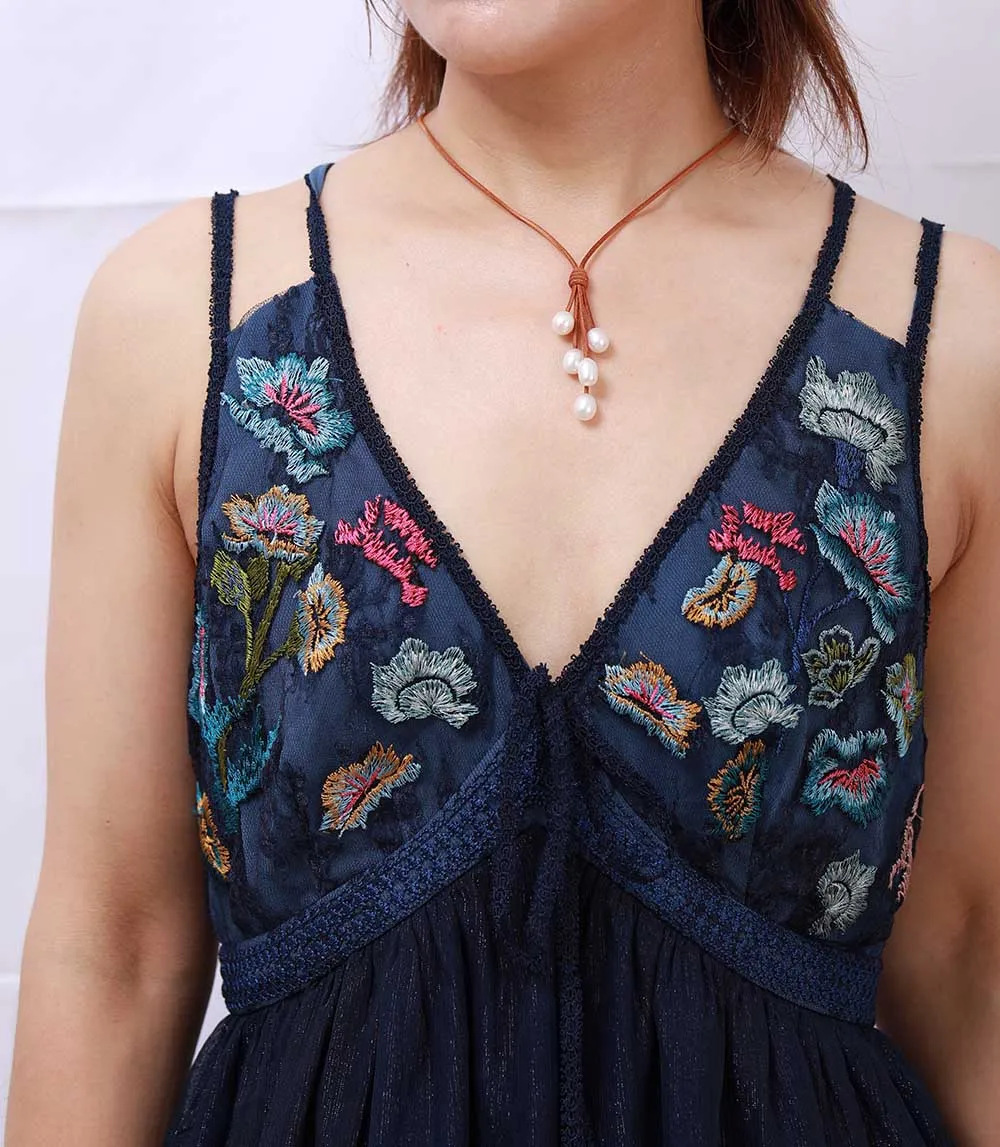 Fantastic Natural Freshwater Pearl Leather Choker Necklace Women Beaded Vintage Short Necklace Birthday Jewelry Gifts