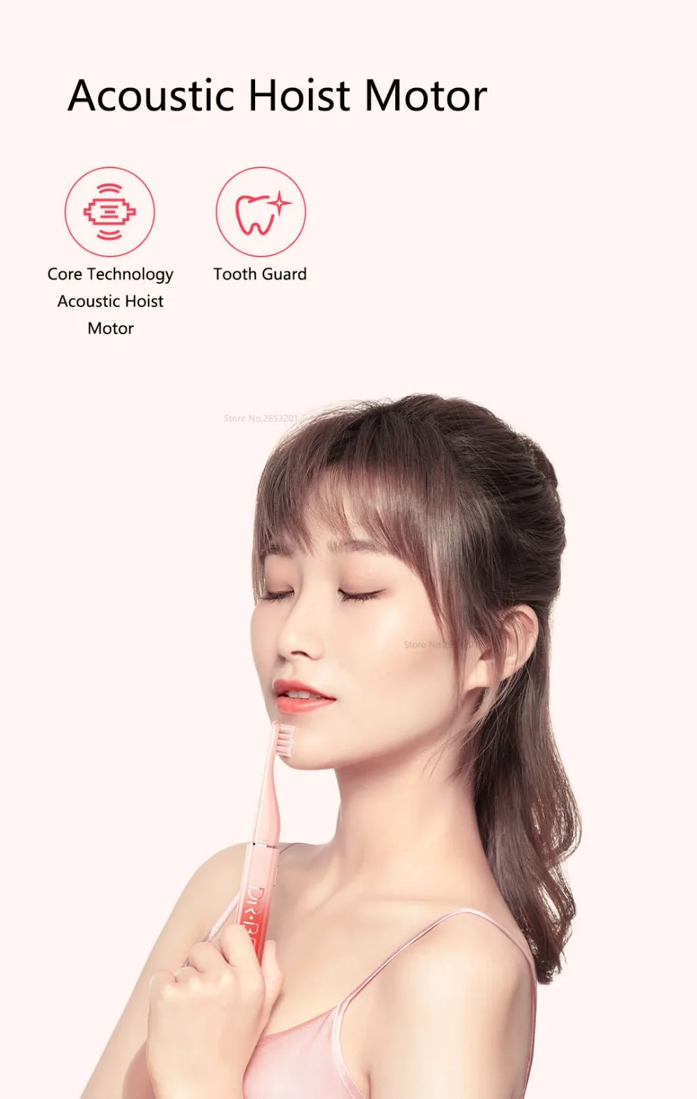 Xiaomi Dr. Bei Sonic электрическая зубная щетка Q3 IPX7 Водонепроницаемая 45 г Ультралегкая портативная дорожная коробка Автоматическая Чистка зубная щетка Новинка