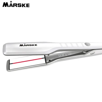 

MARSKE Hair Straightener Negative Ion Infrared Flat Iron Wide Plates Fast Straight Hair Irons LED Styling Tools