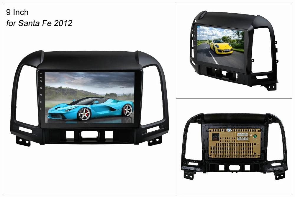 Excellent SINOSMART 2.5D IPS/QLED Screen 1G/2G Car GPS Navigation for Hyundai IX45 Santa Fe 2006-2012 32EQ DSP, 4G SIM Card Slot Optional 15