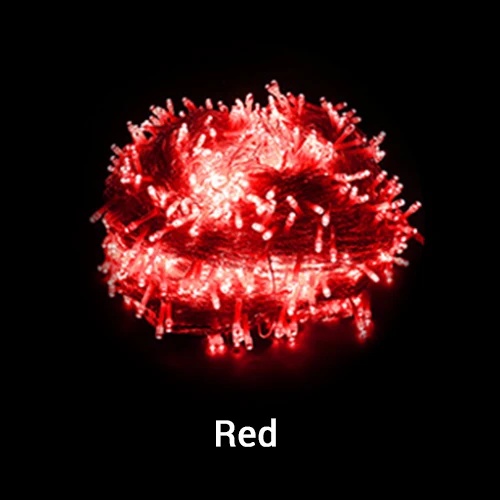 10 м 20 м 50 м праздничный светильник IP65 220 В гирлянда светодиодный светильник s для рождественского фестиваля вечерние гирлянды светодиодный светильник s украшение - Испускаемый цвет: Red