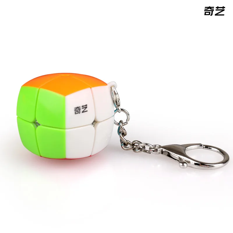 QYTOYS Mini 2x2x 2 чудо-брелок куб подвеска цепочка кольцо для ключей скоростные