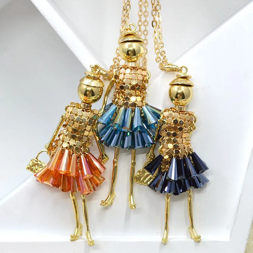 Акция, новое модное Кукольное ожерелье! Милые весенние бусины для кукол ожерелье Женские аксессуары ювелирные изделия женские подарки вечерние NS252-002 - Окраска металла: mixed color 03