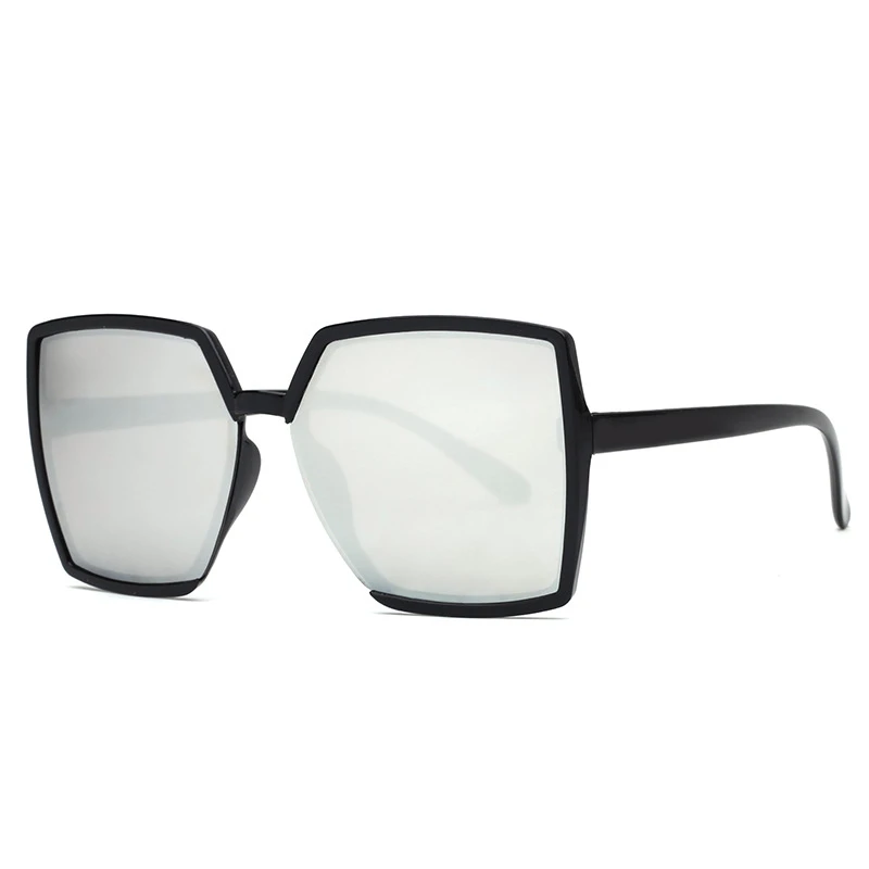 Fashion wild personality big box square water chest sunglasses women UV protection new black Korean men glasses | Аксессуары для
