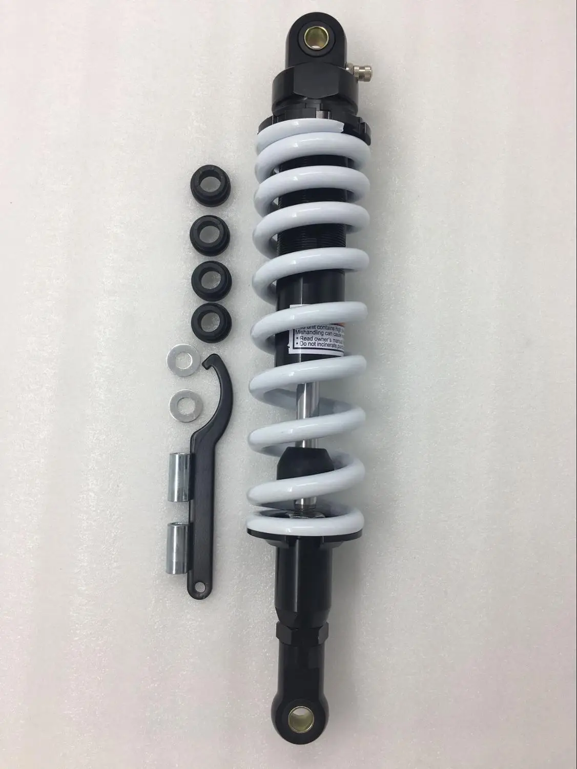 900lbs 380mm 400mm 430mm rear shock absorber 12 mm spring shock absorber for Honda Yamaha Suzuki ATV off-road bicycle tunnel