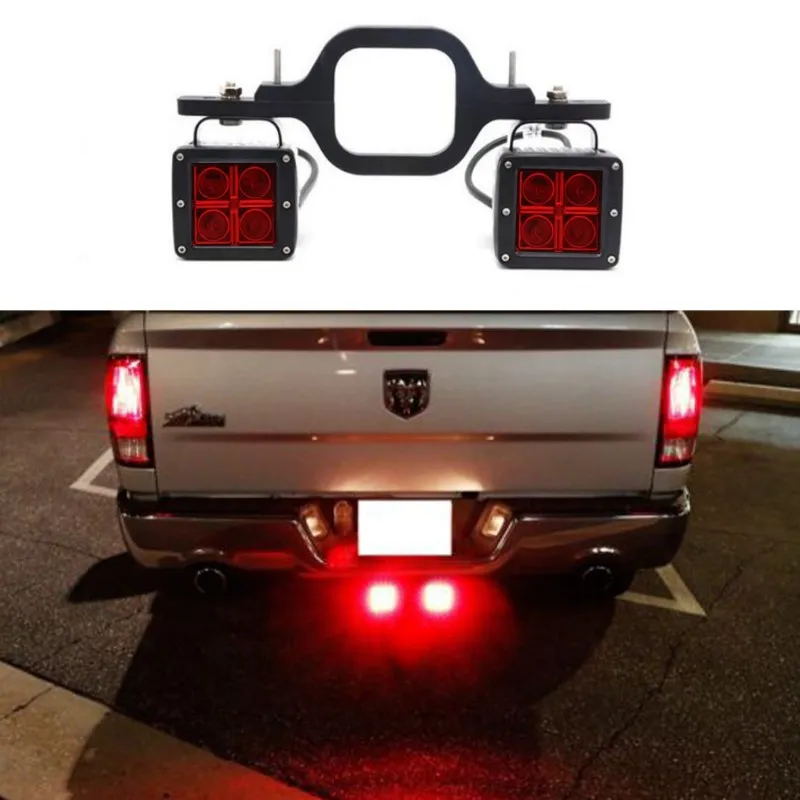 Universal Car Tow Hitch Receiver Led Light Lamp Reverse Backup Brake