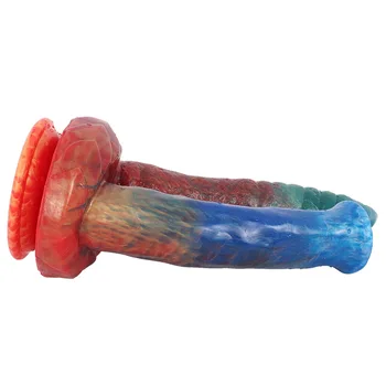 FAAK Double Dildo For Lesbian Animal Horse Dog Dildo Dick Two Big Cock Liquid Silicone Anal Plug Sex Toys For Women Men Products 5