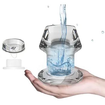 Hollow Butt Plug With Insert Anal Plug/Tunnel/Toy Huge Anal Speculum Anus Dilator SM Enema Sex Toys 3