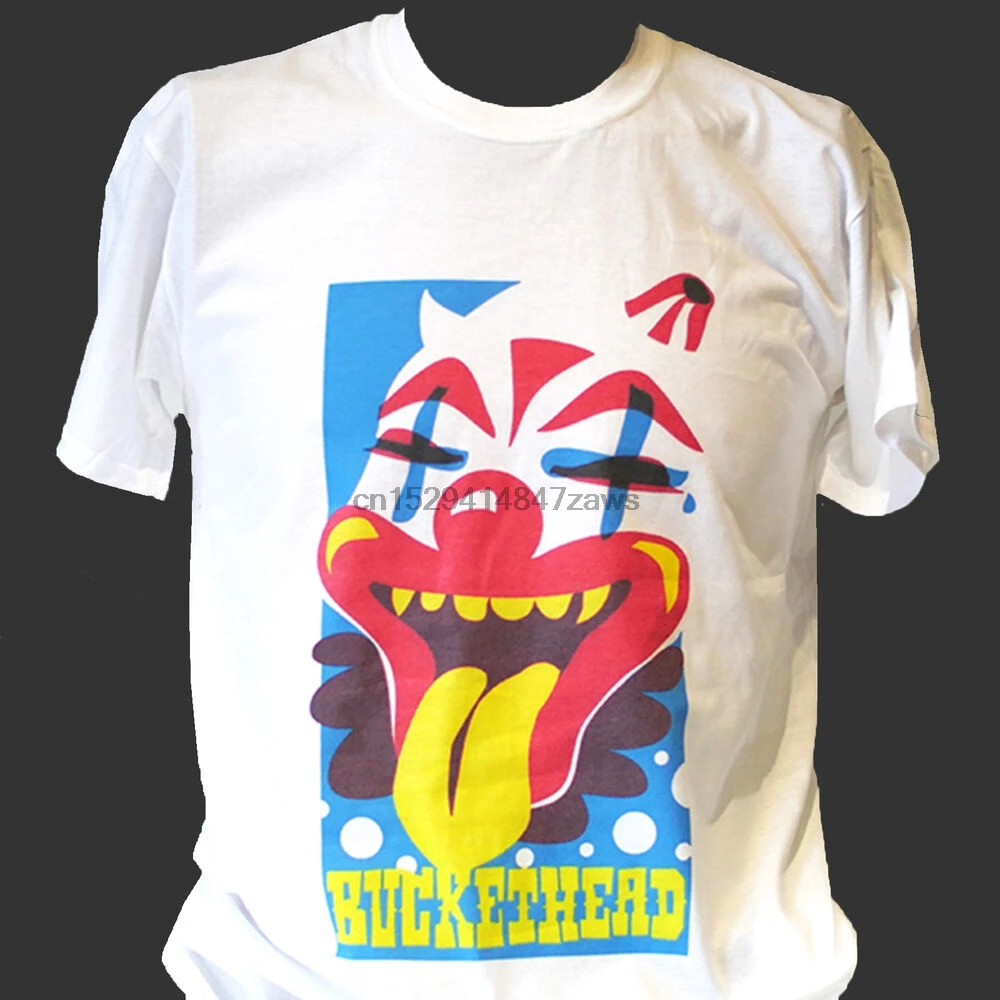 Металлическая футболка BUCKETHEAD в стиле панк-рок zappa beck king темно-красная фотография |
