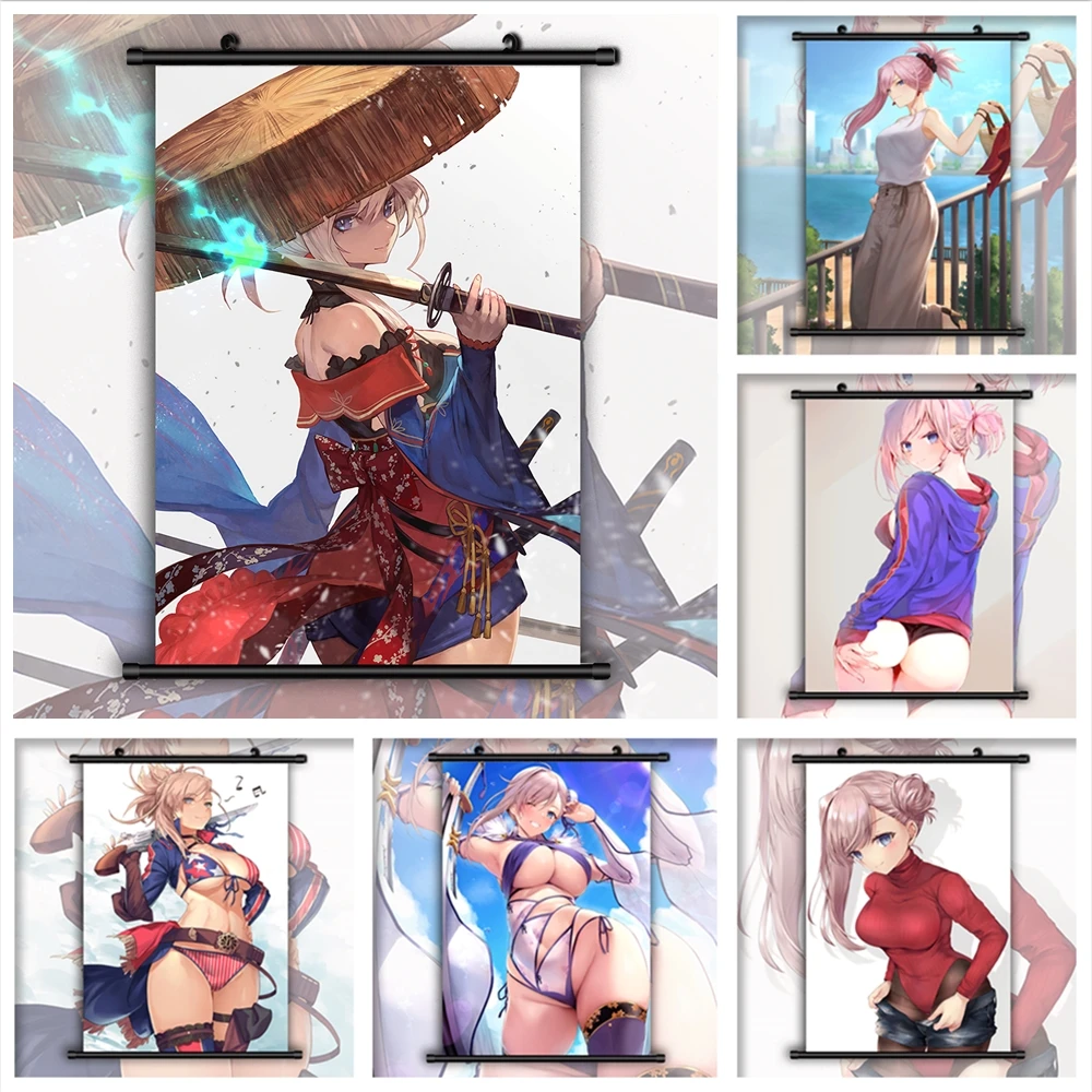 Fate Grand Order Миямото Мусаси Аниме Манга HD печать на стене постер свиток | Дом и сад