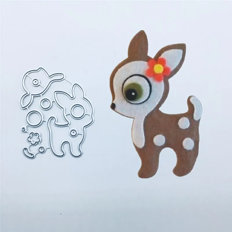 

Deer Metal Cut Dies Stencils for Scrapbooking Stamp/photo album Decorative Embossing DIY Paper Cards
