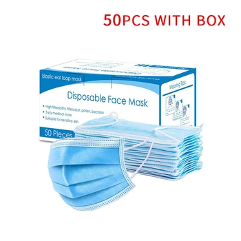 

mascarillas disposable anti-pollution face mask 3-layer health mask antibacterial dustproof mouth masks adult filter respirator