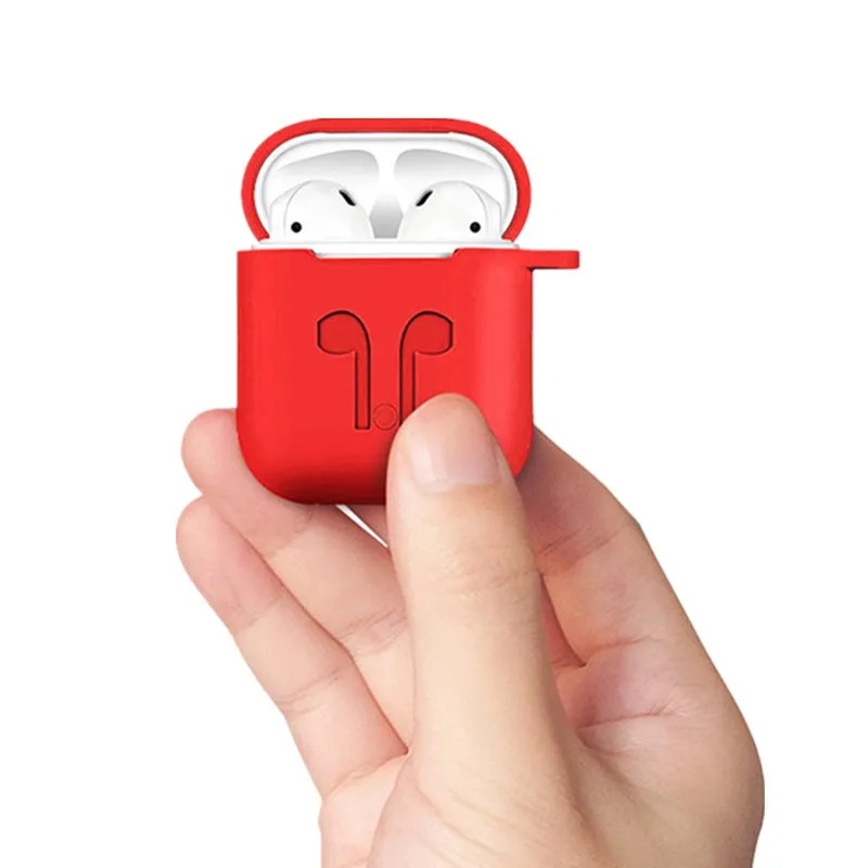 Soft Silicone Case For Apple Airpods Shockproof Cover Earphone Air Pods Protective Waterproof | Электроника