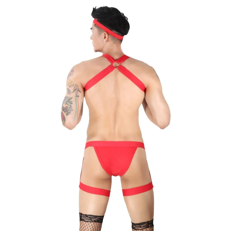 CLEVER-MENMODE Mens Sexy Lingerie Leg Belt Briefs Underwear Male Panties Harness Straps Bondage Elastic Erotic Fetish Costume -Zentai shop online H16537aad67d34893a018f2feff6eeaf1Z.jpg