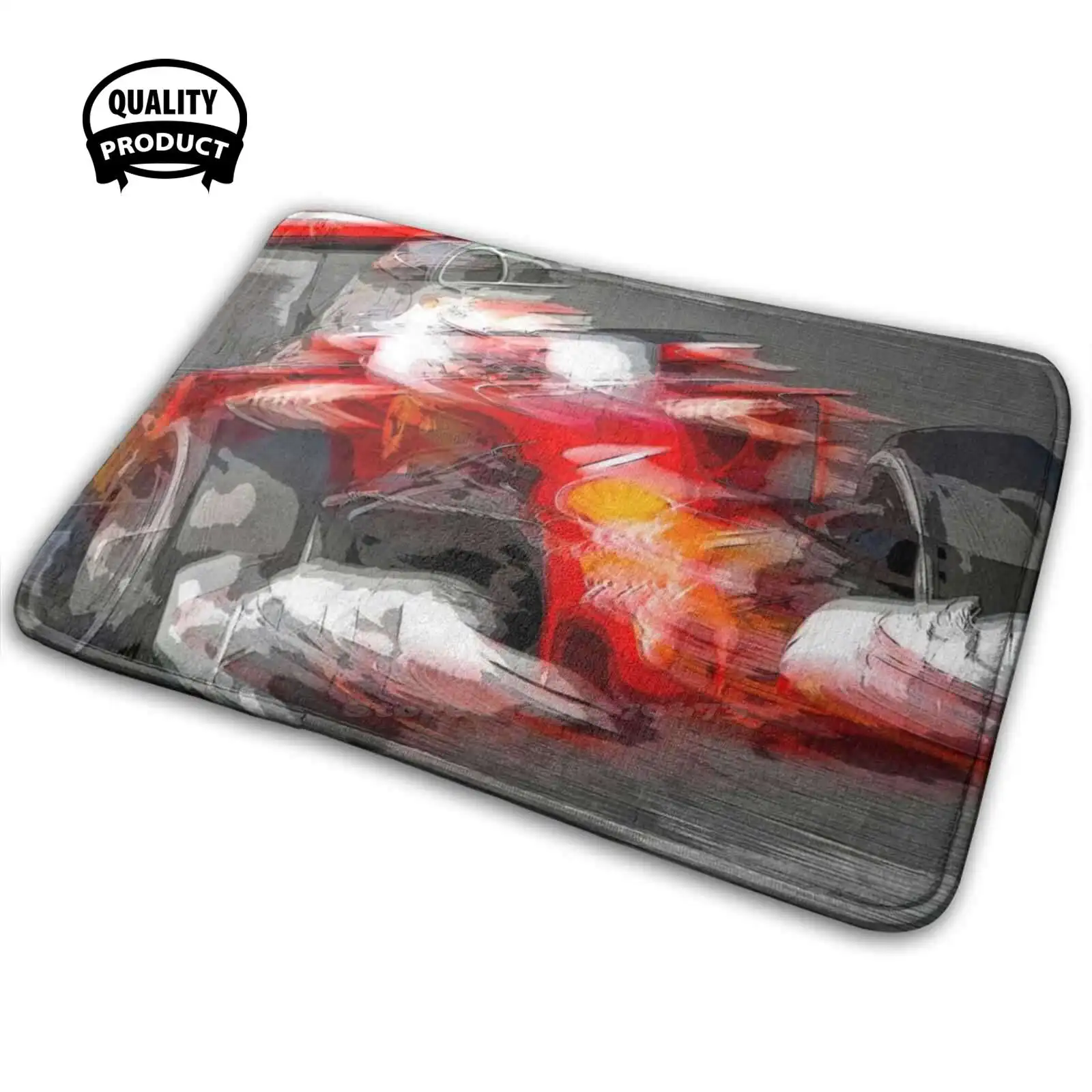 Kimi Ferrari F1 Soft House Famiglia Antiscivolo Tappeto Tappeto Race Car Automobile Racing Motorsport Motor Race Speed Bolide Run