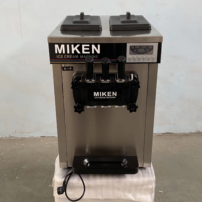 Desktop Soft Ice Cream Machine Commercial Ice Cream Makers Three
