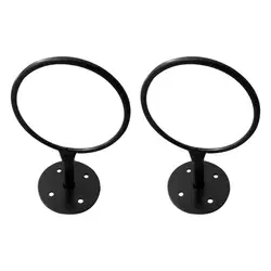 2pcs Wall-mounted Basketball Stand Wrought Iron Basketball Football Multi-purpose Ball Display Shelf Storage Rack Display Stand