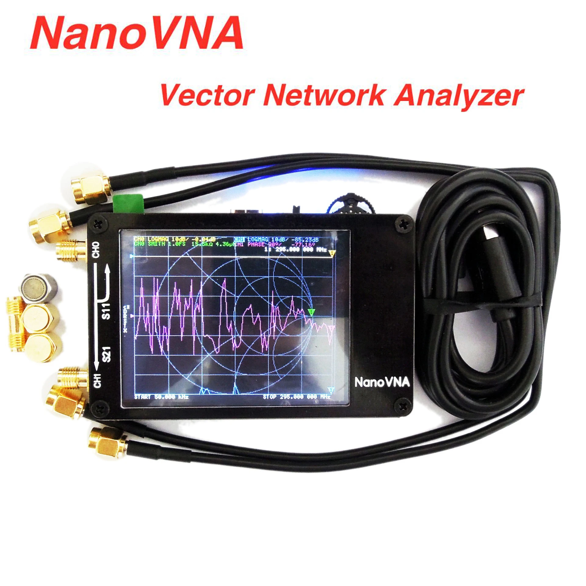 

Portable Digital Vector Network Antenna Analyzer VHF UHF Professional MF HF Antennas Analyzer Handheld Shortwave 50KHz-900MHz