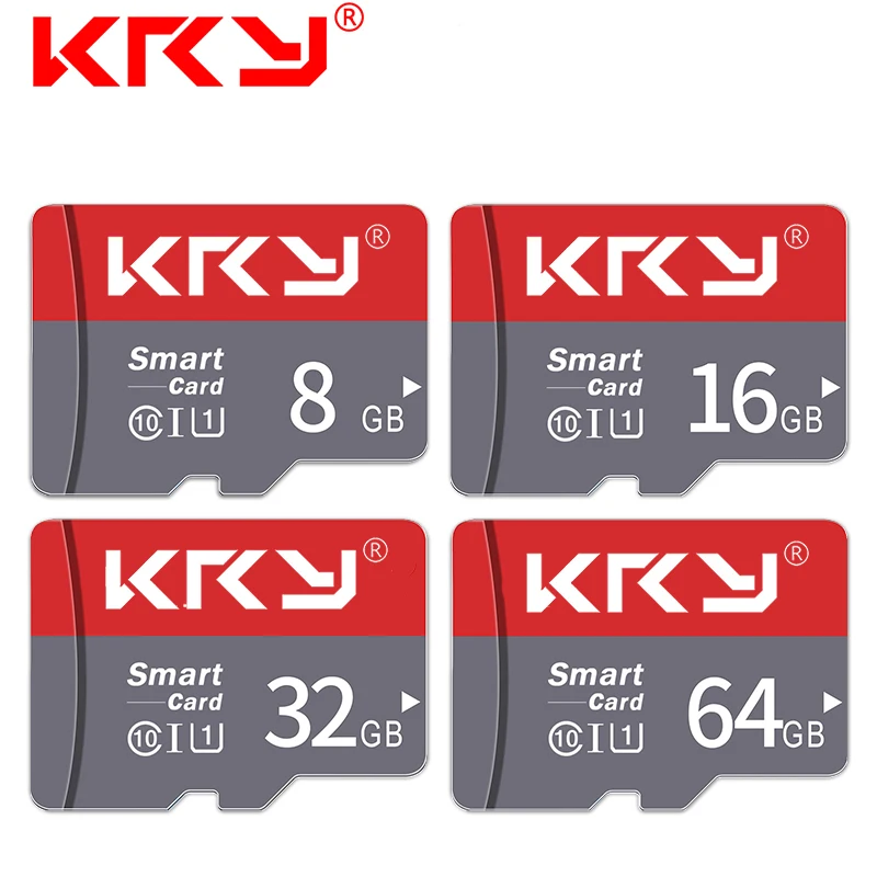Карта памяти KRY, 32 ГБ, 16 ГБ, 8 ГБ, 128 ГБ, 64 ГБ, Microsd карта C10, Micro TF, SD карта, 8, 16, 32, 64, 128 ГБ, адаптер Cartao De Memoria Carte