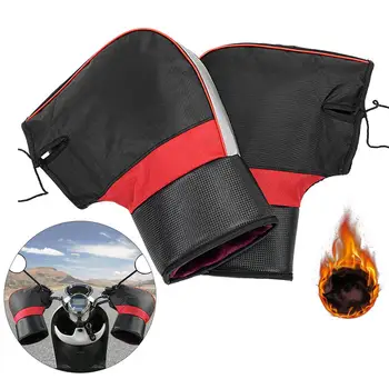 

Motorcycle Handlebar Mittens Grip Cover Waterproof Handlebar Winter Warm Motorcycle Scooter Motorbike Gloves Hand Muffs