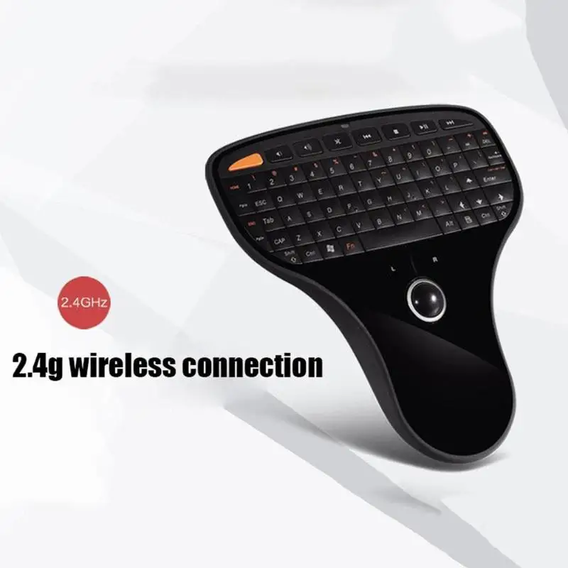 N5901 воздушная Мышь Клавиатура пластиковые приемные миниатюрные приемники мини беспроводной пульт для мультимедиа с трекбол для HTPC
