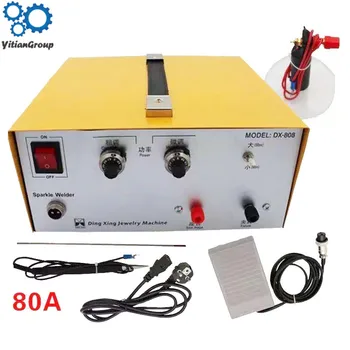

80A Jewelry Welding Machine Spot Welding Hand-Held Pulse Spot Welder Gold And Silver Jewelry Processing Weldering Machine 400W