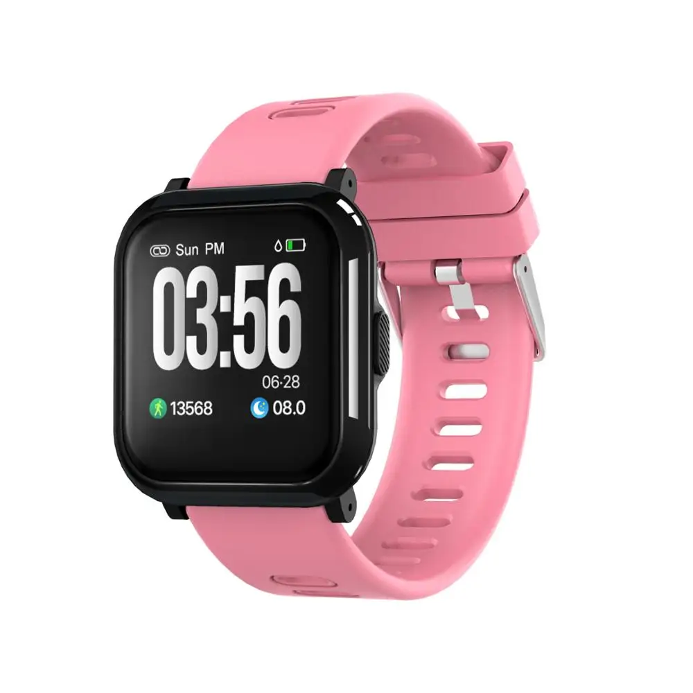 pink BingoFit умные часы Relogio фитнес-браслет трекер здоровья с сердечным ритмом кровяное давление калории IP68 водонепроницаемый браслет - Цвет: pink