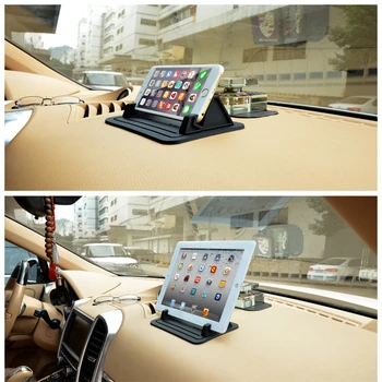 

GPS Support Desktop Stand Bracket Auto Accessories Car Decor Soft Silicone Phone Holder Anti Slip Mat Pad Automobiles Dashboard