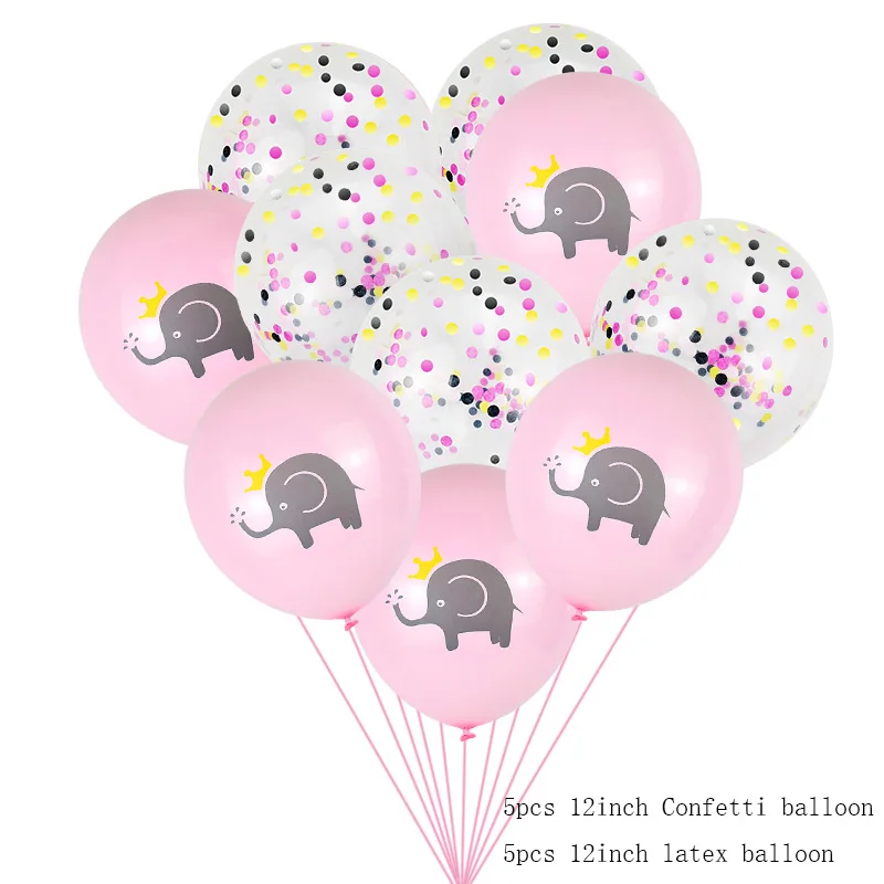 10pcs ballon mix Милые воздушные шары из латексной фольги для маленьких слонов, детские надувные игрушки для дня рождения, украшения для дня рождения, шар для малышей - Цвет: 10pcs ballon mix