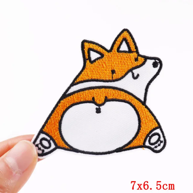 Cartoon Dinosaur Patches For Clothing Thermoadhesive Patches Cute Animal Patch Iron on Embroidery Patches on Clothes Applique PE5458CT