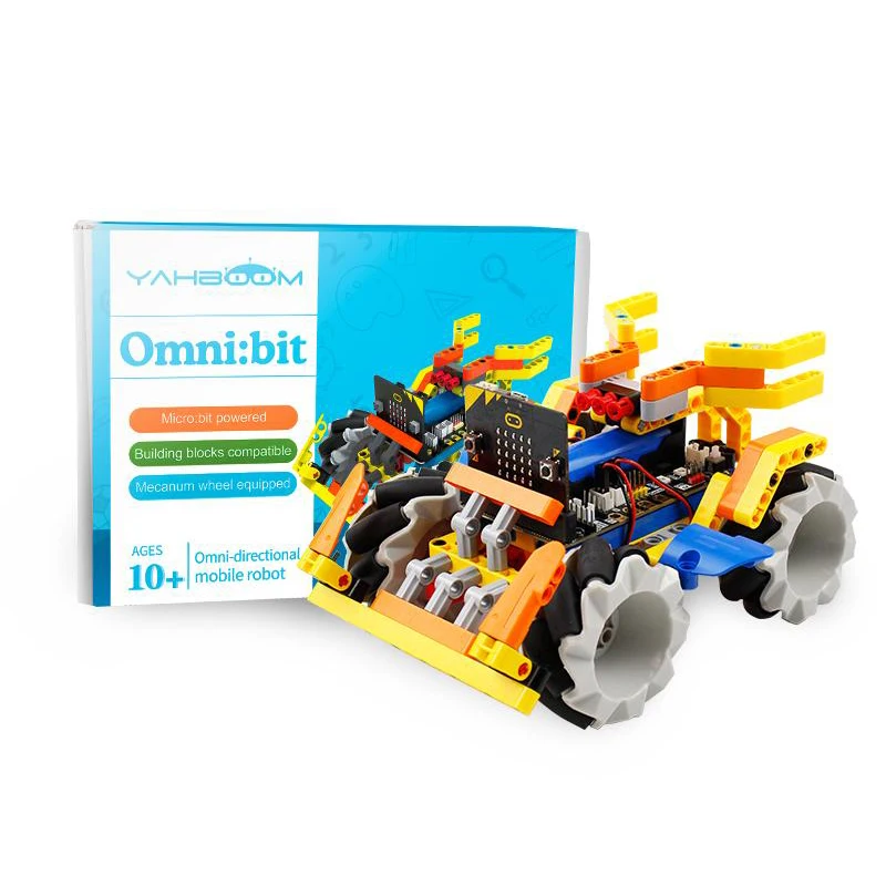 BlueRaven Micro:Bit Programmable Omni:Bit Smart Robot Car с колесом Mecanum | Компьютеры и офис