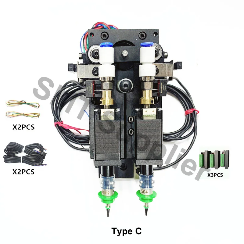 SMT DIY Double Head Mountor Connector Nema8 Hollow Shaft Stepper For Pick Place Machine Double Head SMT (4)